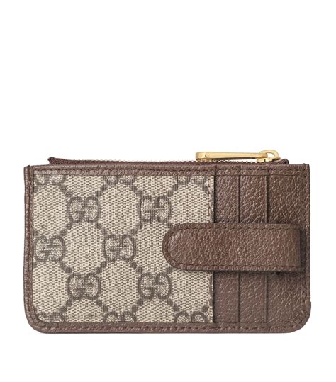 brown gucci card case|Gucci card case women.